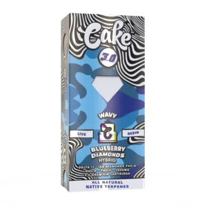 5 Cake Wavy 3g 510 Cartridge blueberry diamonds